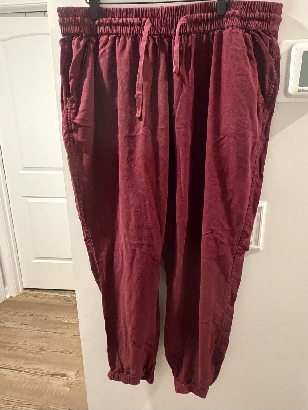 Wonderly Burgundy Drawstring Joggers